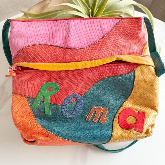 Sharif Multicolor Paris Patchwork Bag - Picture 2 of 16